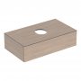Geberit VariForm 900mm One Drawer Cabinet for Lay-On Basin - Oak