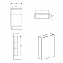Geberit VariForm 700mm Slimline Cabinet - Oak