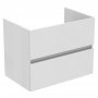 Ideal Standard Eurovit+ 70cm Wall Mounted Vanity Unit with 2 Drawers - Gloss White