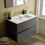 Ideal Standard Eurovit+ 70cm Wall Mounted Vanity Unit with 2 Drawers - Mid Grey