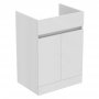 Ideal Standard Eurovit+ 60cm Floor Standing Vanity Unit with 2 Doors - Gloss White