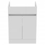 Ideal Standard Eurovit+ 60cm Floor Standing Vanity Unit with 2 Doors - Gloss White