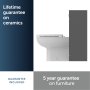 Ideal Standard Eurovit+ 65cm Toilet Unit - Mid Grey