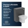 Ideal Standard Eurovit+ 65cm Toilet Unit - Mid Grey