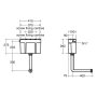 Armitage Shanks Conceala 3 Single Flush 6l Cistern, Side Inlet, Pneumatic Actuation