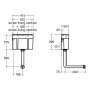 Armitage Shanks Conceala 3 Dual Flush 6/4l Cistern, Top/Bottom Inlet, Pneumatic Actuation