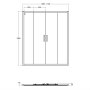Ideal Standard Connect 2 1700mm 2 Door Slider - Chrome