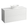 Laufen The New Classic 1200mm Drawer Element for Bowl with Two Drawers - Matt White