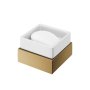 Abacus Pure Soap Dish and Holder - Brushed Brass