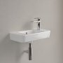 Villeroy & Boch O.Novo 500mm Wall-Hung Cloakroom Basin with Overflow - Right Hand