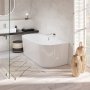 Villeroy & Boch Oberon 2.0 1800 x 800mm Back-To-Wall Double-Ended Bath - White Alpin