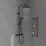 Villeroy & Boch Verve Exposed Shower System - Matt Black