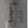 Villeroy & Boch Verve Exposed Shower System - Matt Black