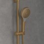 Villeroy & Boch Verve Exposed Shower Kit Including Riser Rail, Hose & Hand Shower - Brushed Gold