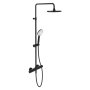 Villeroy & Boch Universal Exposed Dual Shower System with 200mm Shower Head - Matt Black