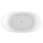 Trojan Emerald 1700 x 800mm Double Ended Freestanding Slipper Bath - Matt White