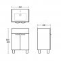 Ideal Standard Tempo 600mm White Gloss Vanity Unit with 2 Doors & Legs