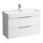 Laufen Base 930mm 2 Drawer Vanity Unit - Gloss White