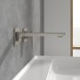 Villeroy & Boch Subway 3.0 Wall Mounted Single Lever Basin Mixer - Matt Brushed Nickel