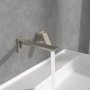 Villeroy & Boch Subway 3.0 Wall Mounted Single Lever Basin Mixer - Matt Brushed Nickel