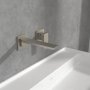 Villeroy & Boch Subway 3.0 Wall Mounted Single Lever Basin Mixer - Matt Brushed Nickel
