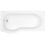 Trojan Concert 1500 x 750mm P Shaped Left Hand Shower Bath