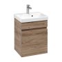 Villeroy & Boch Arto 450mm 1 Drawer Vanity Unit with White Basin - Oak Kansas