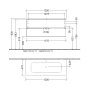 Villeroy & Boch Arto 1200mm 2 Drawer Vanity Unit with White Basin - Satin White