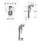 Geberit Fill Valve Type 380AG 305mm Boxed Pack, Bottom Connection, 1/2