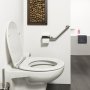 Coram Boston Comfort & Safety Grab Bar & Toilet Roll Holder with Cover (Right Hand) - Polished Stainless Steel