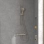 Villeroy & Boch Verve Exposed Shower Kit Including Riser Rail, Hose & Hand Shower - Matt Brushed Nickel