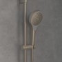 Villeroy & Boch Verve Exposed Shower Kit Including Riser Rail, Hose & Hand Shower - Matt Brushed Nickel