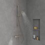 Villeroy & Boch Verve Exposed Shower Kit Including Riser Rail, Hose & Hand Shower - Matt Brushed Nickel