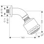 Hansgrohe Clubmaster Overhead Shower 3jet with Shower Arm - Chrome
