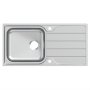 Armitage Shanks Sandringham 1000mm Stainless Steel Kitchen Sink & Drainer