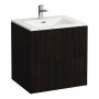 Laufen Pro S 600mm Vanity Unit with Two Drawers & Basin  - Dark Elm