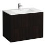 Laufen Pro S 800mm Vanity Unit with Two Drawers & Basin  - Dark Elm