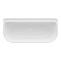 Laufen Meda 1800 x 800mm Back-to-Wall Marbond Bath - White