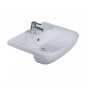 Essential Fushsia 55cm Semi Recessed Basin