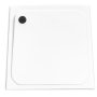 Coram 800 x 800mm Stone Resin Shower Tray with 4 Upstands - White
