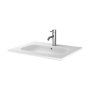 The White Space Distrikt 600mm Wall-Hung Vanity Unit - Matt White