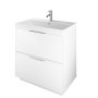 The White Space Choice 800mm Floorstanding Vanity Unit - White