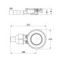 BetteScope 90mm Shower Waste - Chrome