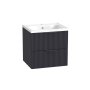 Tavistock Cadence 500mm Wall-Mounted Vanity Unit - Fluted Storm Grey