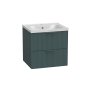 Tavistock Cadence 500mm Wall-Mounted Vanity Unit - Fluted Viridian Green