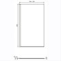 Ideal Standard i.life 1200mm Wetroom Panel with Bottom Profile - Bright Silver