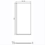 Ideal Standard i.life 1000mm Wetroom Panel with Bottom Profile - Bright Silver