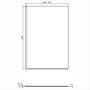 Ideal Standard i.life 1400mm Wetroom Panel with Bottom Profile - Bright Silver