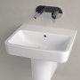 Villeroy & Boch O.Novo 550 x 460mm 0 Taphole Basin with Overflow - White Alpin