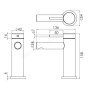 Tavistock Anthem Basin Mixer with Click Waste - Gunmetal